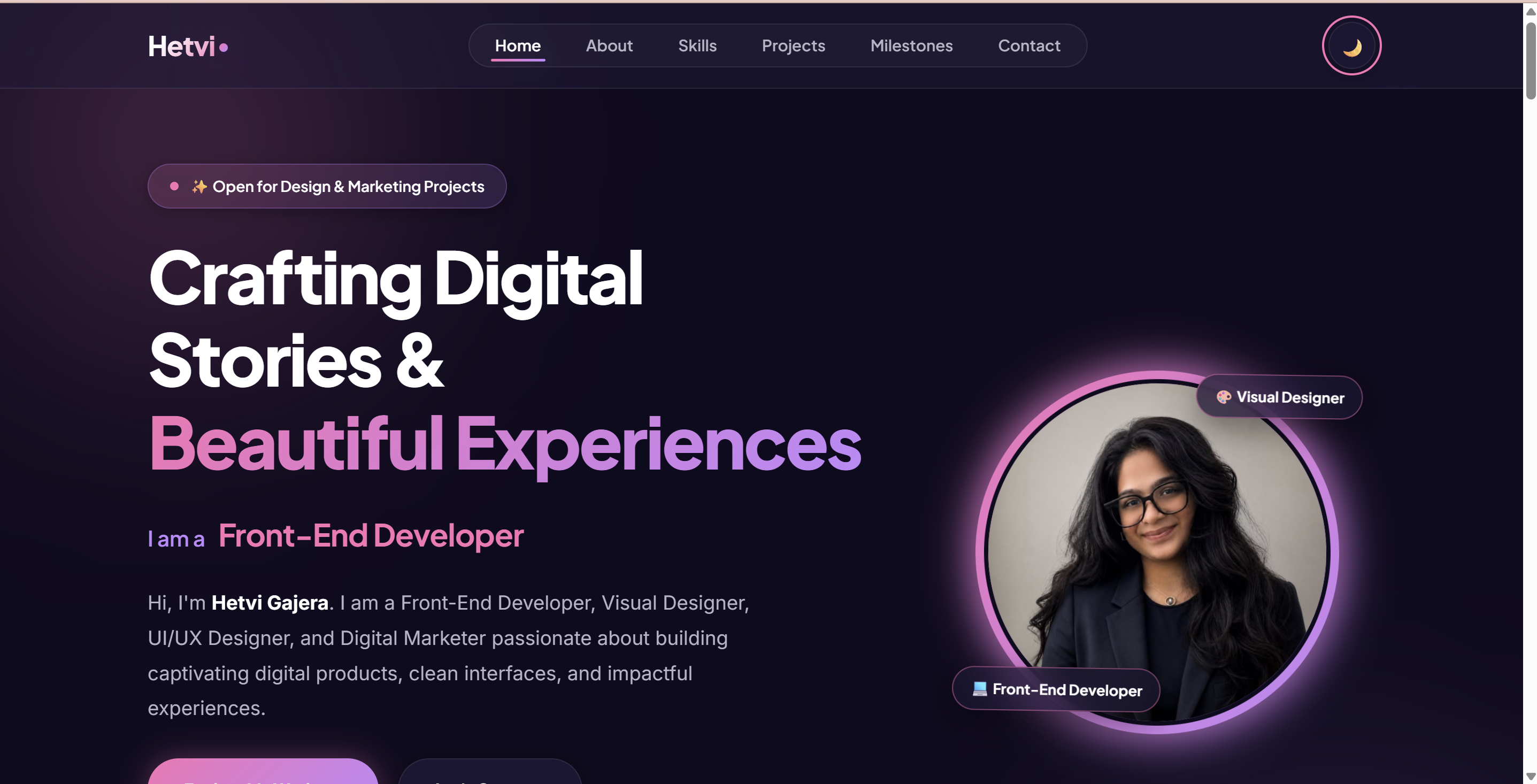 Portfolio Website Preview